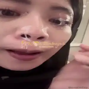 Video Jilbab Ngentot Bule Crot di Muka